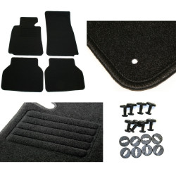 SET DE 4 TAPIS SUR MESURE POUR BMW SERIE 5 E39 PHASE 2 00-04