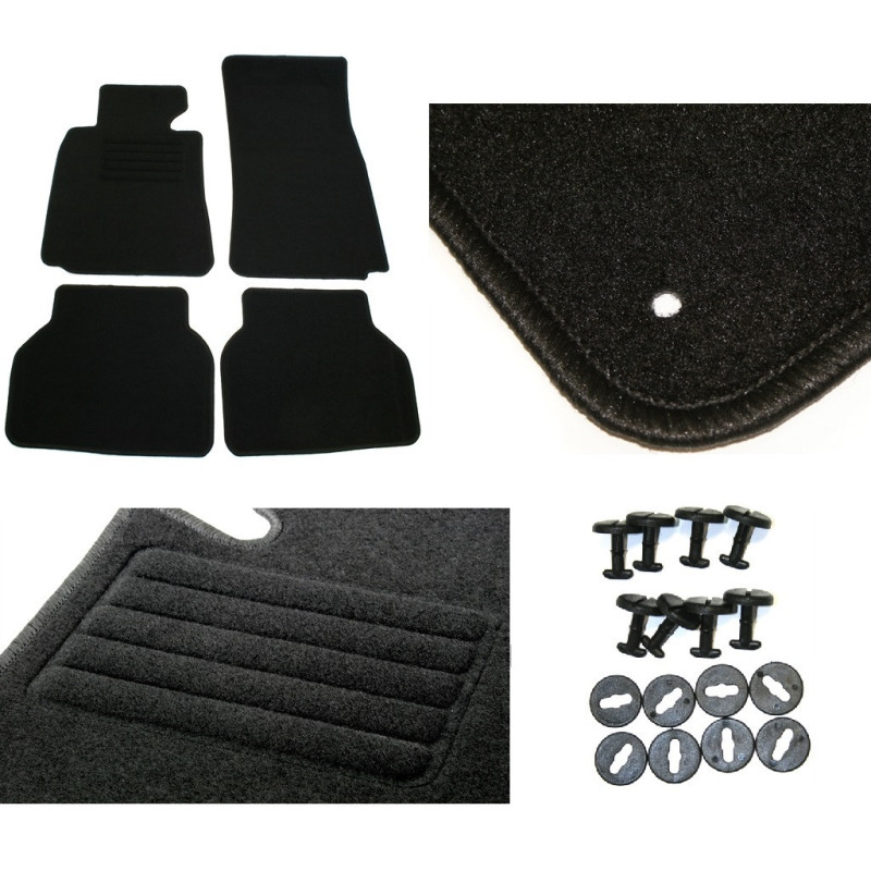 SET DE 4 TAPIS SUR MESURE POUR BMW SERIE 5 E39 PHASE 2 00-04