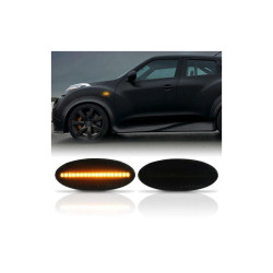 CLIGNOTANTS LATÉRAUX LED NISSAN QASHQAI J10  2010-2014 NOIRS