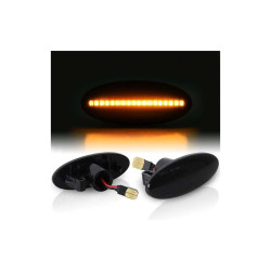 CLIGNOTANTS LATÉRAUX LED NISSAN QASHQAI J10  2010-2014 NOIRS
