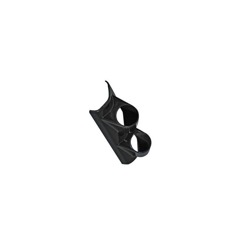 SUPPORT MANOMETRE Ø 52 MM NOIR POUR 2 MANOMETRES FIXATION MONTANT PAREBRISE MANO
