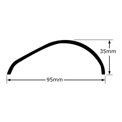 SUPPORT MANOMETRE Ø 52 MM NOIR POUR 2 MANOMETRES FIXATION MONTANT PAREBRISE MANO