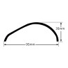 SUPPORT MANOMETRE Ø 52 MM NOIR POUR 2 MANOMETRES FIXATION MONTANT PAREBRISE MANO