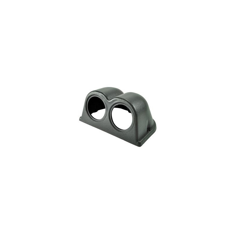 SUPPORT MANOMETRE Ø 52 MM NOIR POUR 2 MANOMETRES FIXATION TABLEAU DE BORD MANO