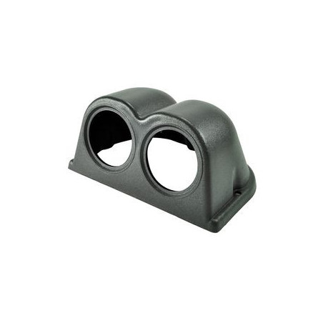 SUPPORT MANOMETRE Ø 52 MM NOIR POUR 2 MANOMETRES FIXATION TABLEAU DE BORD MANO