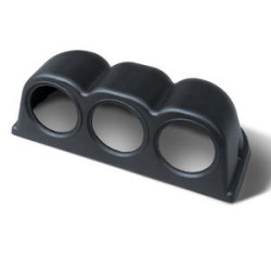 SUPPORT MANOMETRE Ø 52 MM NOIR POUR 3 MANOMETRES FIXATION TABLEAU DE BORD MANO