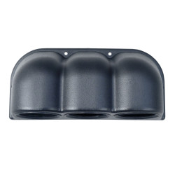 SUPPORT MANOMETRE Ø 52 MM NOIR POUR 3 MANOMETRES FIXATION TABLEAU DE BORD MANO