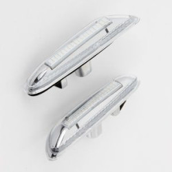 2 CLIGNOTANT LED BMW SERIE 1 E81 E82 E87 E88 & 3 E90 E91 E92 E93 E46 LCI BLANC
