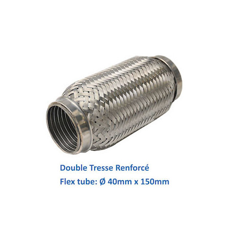 REPARATION ECHAPPEMENT TRESSE FLEXIBLE MANCHON ADAPTATEUR TUYAU  40MM L 150MM