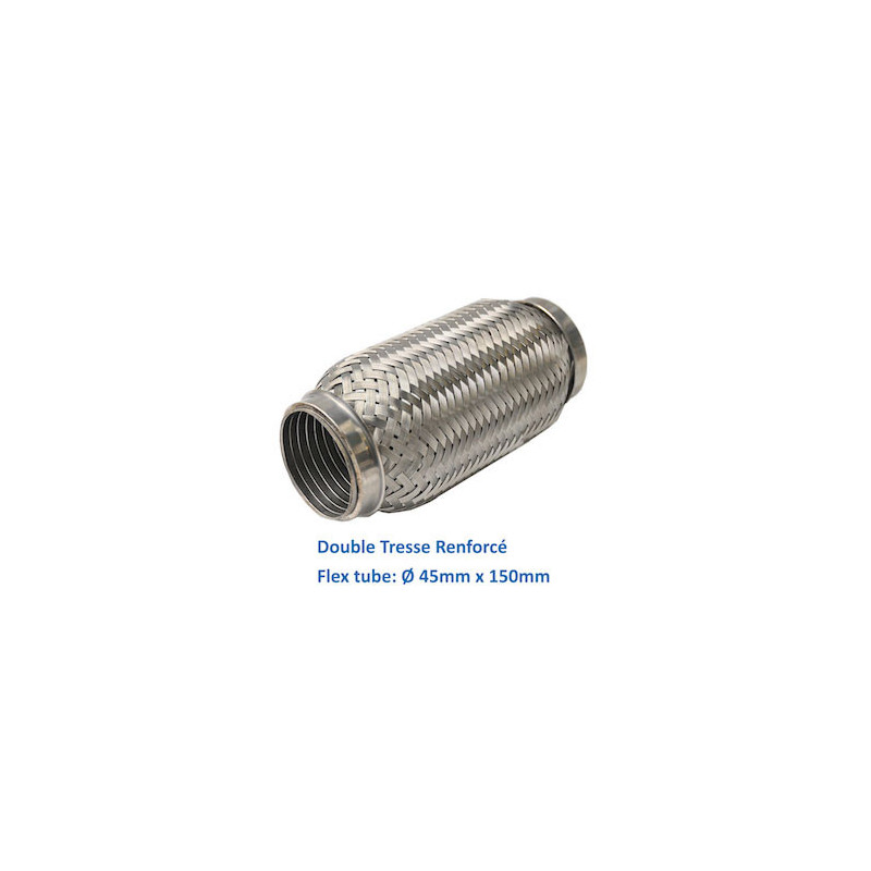REPARATION ECHAPPEMENT TRESSE FLEXIBLE MANCHON ADAPTATEUR TUYAU  45MM L 150MM
