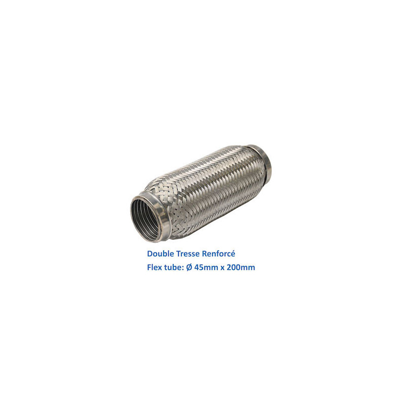 REPARATION ECHAPPEMENT TRESSE FLEXIBLE MANCHON ADAPTATEUR TUYAU  45MM L 200MM