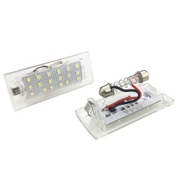 ECLAIRAGE PLAQUE LED BMW X5 E53 5/2000-1/2007 X3 E83 10/2003-3/2010 BLANC XENON