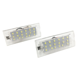 ECLAIRAGE PLAQUE LED BMW X5 E53 5/2000-1/2007 X3 E83 10/2003-3/2010 BLANC XENON