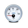 MANOMETRE TEMPERATURE HUILE + SONDE 50°C - 150°C FOND BLANC ECLAIRAGE BLEU MANO