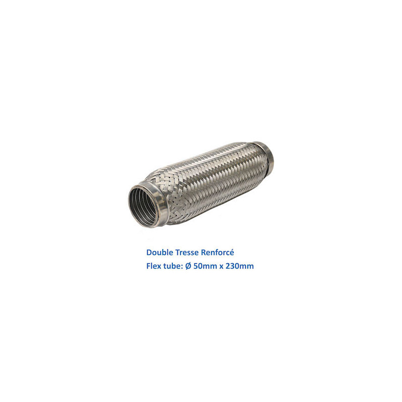 REPARATION ECHAPPEMENT TRESSE FLEXIBLE MANCHON ADAPTATEUR TUYAU  50MM L 230MM