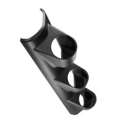 SUPPORT MANOMETRE Ø 52 MM NOIR POUR 3 MANOMETRES FIXATION MONTANT PAREBRISE MANO