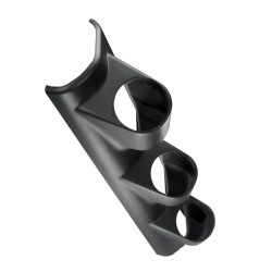 SUPPORT MANOMETRE Ø 52 MM NOIR POUR 3 MANOMETRES FIXATION MONTANT PAREBRISE MANO