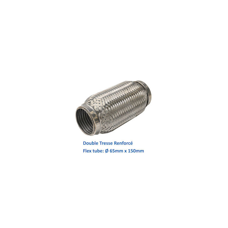 REPARATION ECHAPPEMENT TRESSE FLEXIBLE MANCHON ADAPTATEUR TUYAU  65MM L 150MM