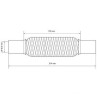 FLEXIBLE ECHAPPEMENT TRESSE REPARATION MANCHON ADAPTATEUR  45MM L 100MM - 200MM
