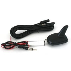 ANTENNE RADIO COMPLETE NOIRE LOOK GPS POUR RADIO FM AM CONNECTEUR DIN REQUIN