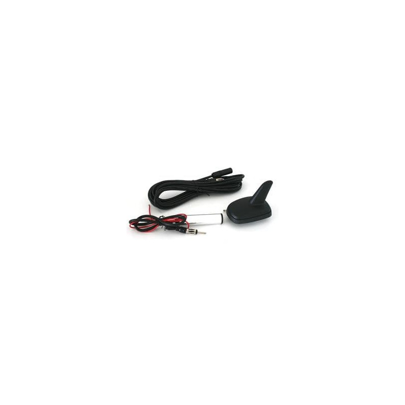 ANTENNE RADIO COMPLETE NOIRE LOOK GPS POUR RADIO FM AM CONNECTEUR DIN REQUIN