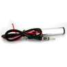 ANTENNE RADIO COMPLETE NOIRE LOOK GPS POUR RADIO FM AM CONNECTEUR DIN REQUIN