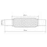 FLEXIBLE ECHAPPEMENT TRESSE REPARATION MANCHON ADAPTATEUR  48MM L 200MM - 300MM