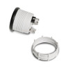 MANOMETRE TEMPERATURE EAU + SONDE 40°C - 120°C MANO Ø 52 MM FOND NOIR OLDTIMER