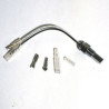 MANOMETRE TEMPERATURE EAU + SONDE 40°C - 120°C MANO Ø 52 MM FOND NOIR OLDTIMER
