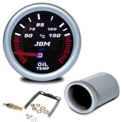 MANOMETRE TEMPERATURE HUILE + SONDE 50°C - 150°C MANO Ø 52 MM FANTOME NOIR MANO