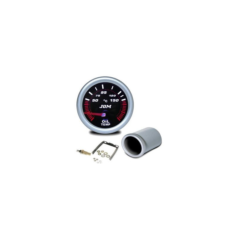 MANOMETRE TEMPERATURE HUILE + SONDE 50°C - 150°C MANO Ø 52 MM FANTOME NOIR MANO