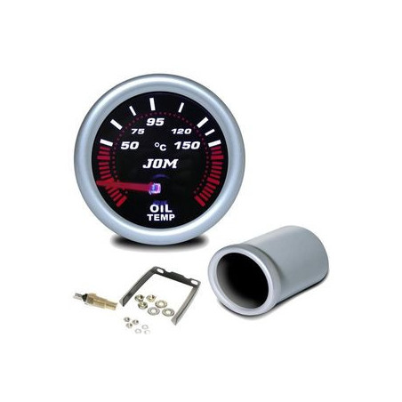 MANOMETRE TEMPERATURE HUILE + SONDE 50°C - 150°C MANO Ø 52 MM FANTOME NOIR MANO