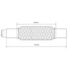 FLEXIBLE ECHAPPEMENT TRESSE REPARATION MANCHON ADAPTATEUR  50MM L 200MM - 300MM