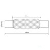 FLEXIBLE ECHAPPEMENT TRESSE REPARATION MANCHON ADAPTATEUR  50MM L 150MM - 250MM
