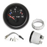 MANOMETRE TEMPERATURE HUILE + SONDE 50°C - 150°C MANO Ø 52 MM FOND NOIR OLDTIMER