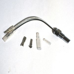MANOMETRE TEMPERATURE HUILE + SONDE 50°C - 150°C MANO Ø 52 MM FOND NOIR OLDTIMER