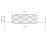 FLEXIBLE ECHAPPEMENT TRESSE REPARATION MANCHON ADAPTATEUR  55MM L 150MM - 250MM