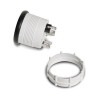 MANOMETRE PRESSION TURBO BOOST -1 A 2 BARS MANO Ø 52 MM FOND NOIR OLDTIMER MANO