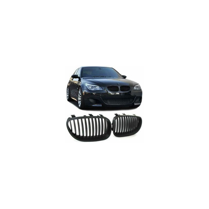 GRILLE BMW SERIE 5 E60 E61 BERLINE TOURING 07/2003-09/2010 NOIR MAT