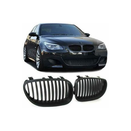 GRILLE BMW SERIE 5 E60 E61 BERLINE TOURING 07/2003-09/2010 NOIR MAT