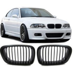 CALANDRE BMW SERIE 3 E46 COUPE CABRIOLET 4/1999-4/2003 NOIRE HARICOT GRILLE