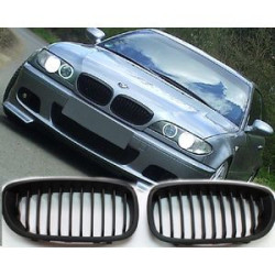 CALANDRE BMW SERIE 3 E46 COUPE CABRIOLET 5/2003-6/2006 NOIRE HARICOT GRILLE