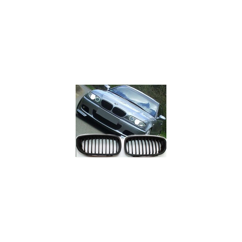 CALANDRE BMW SERIE 3 E46 COUPE CABRIOLET 5/2003-6/2006 NOIRE HARICOT GRILLE