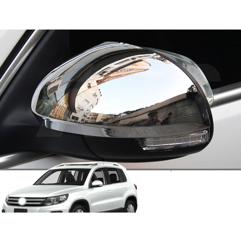 2 COQUES RETRO RETROVISEURS CHROME VW TIGUAN I 1 TYPE 5N  09/2007-12/2016