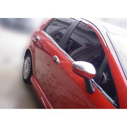 2 COQUES RETRO RETROVISEURS CHROME FIAT GRANDE PUNTO 199 A PARTIR DE 10/2005