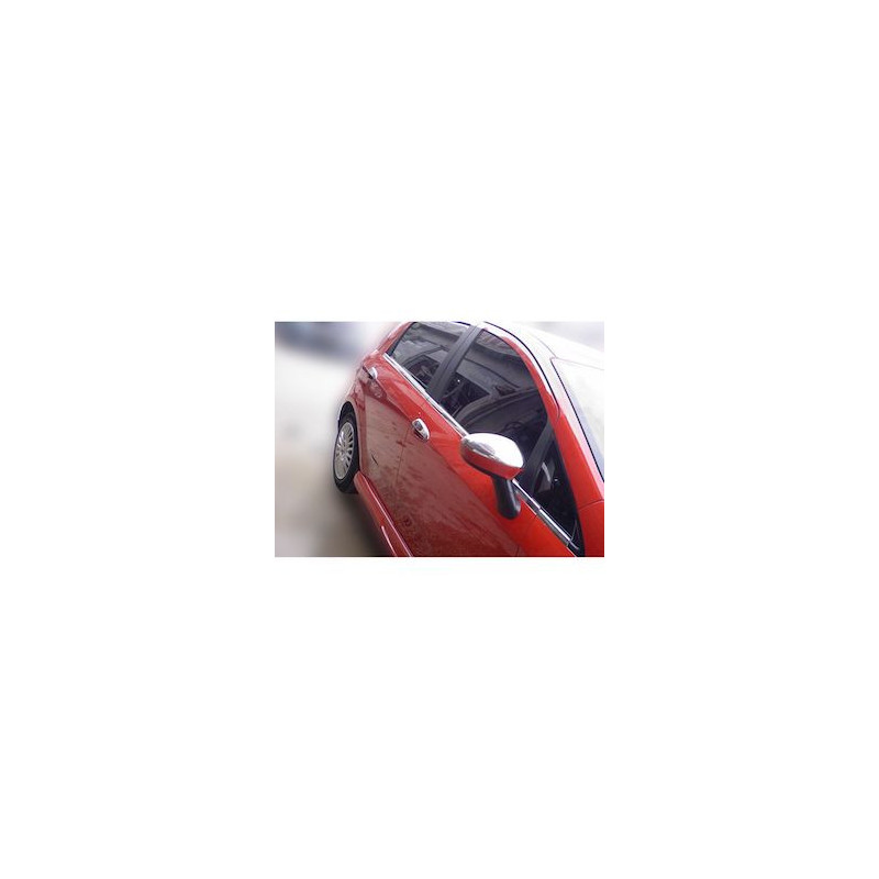 2 COQUES RETRO RETROVISEURS CHROME FIAT GRANDE PUNTO 199 A PARTIR DE 10/2005
