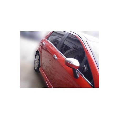 2 COQUES RETRO RETROVISEURS CHROME FIAT GRANDE PUNTO 199 A PARTIR DE 10/2005