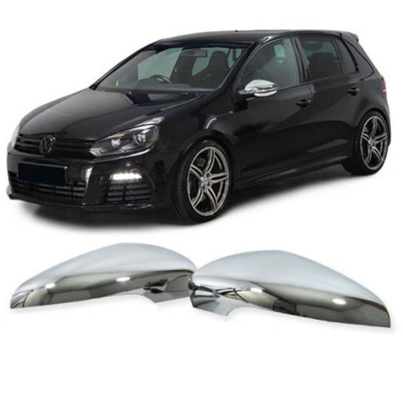 2 COQUES RETRO RETROVISEURS CHROME VW TOURAN 1T3 A PARTIR DE 05/2010