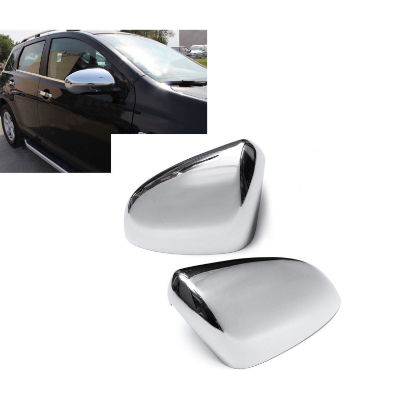 2 COQUES RETRO RETROVISEURS CHROME NISSAN QASHAI+2 I 1 JJ10 J10 02/2007-12/2013