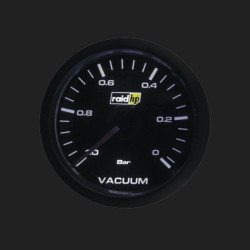 MANOMETRE A DEPRESSION -1 A 0 BARS NOIR RAID HP 660177 SPORT PRECISION MANO 52MM